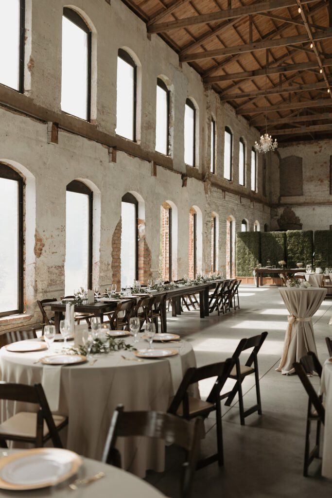 neutral-and-gold-wedding-tablescape-at-the-providence-cotton-mill