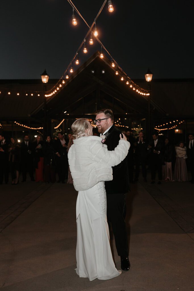 wedding sparkler exit outside of the Deerpark courtyard 