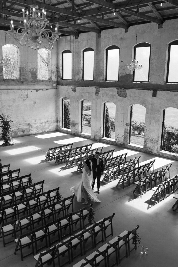 indoor-wedding-ceremony-at-the-providence-cotton-mill